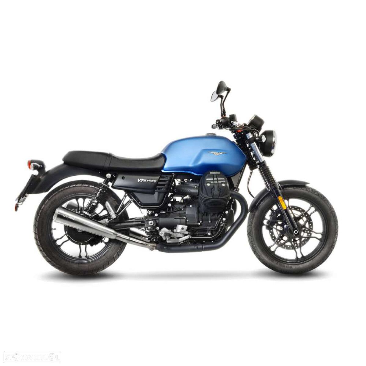 ponteira escape leovince moto guzzi v7 iii 750 - 15000k - 1