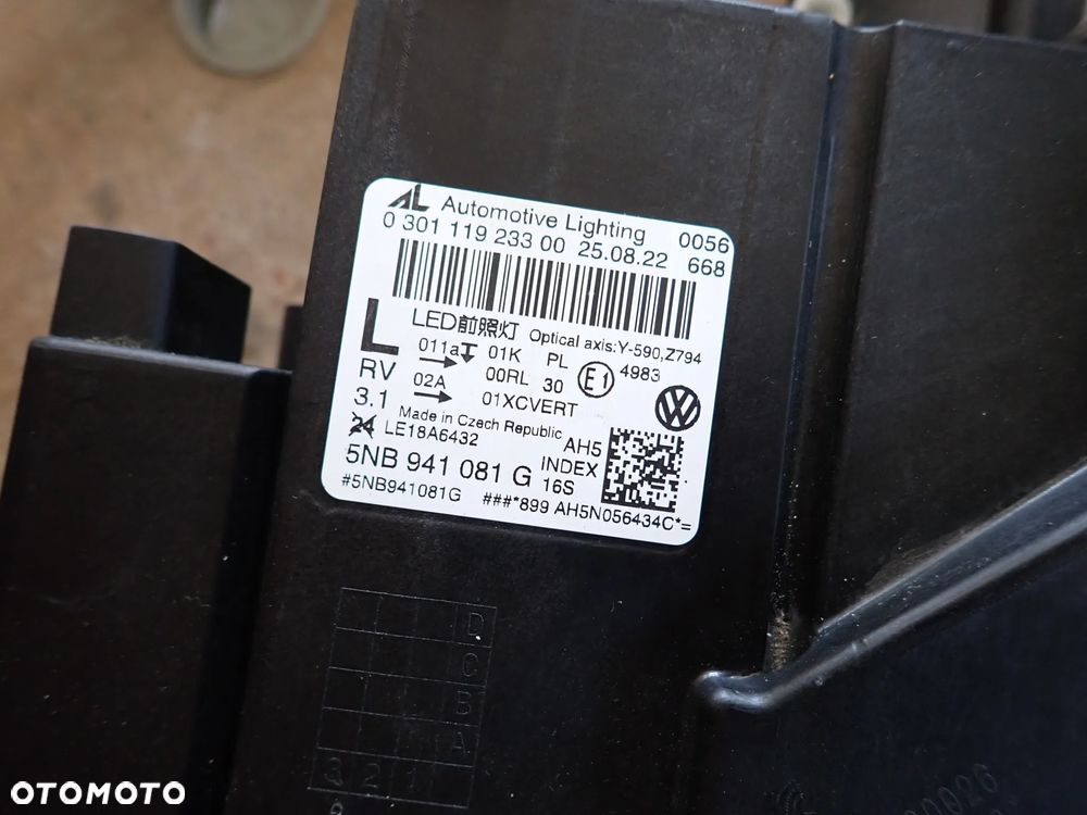 VOLKSWAGEN TIGUAN 5NA LIFT LAMPA LEWY PRZÓD 5NB941081G - 10