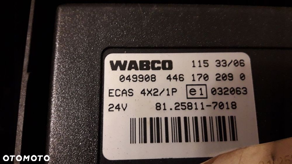 STEROWNIK ECAS MAN TGA TGX 81.25811.7018 7019 7025 - 1