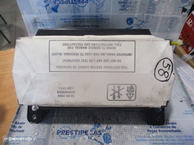 Kit Airbags 65776933424 0285001682 676036604  7056934  5319169 532946800B MINI COOPER 2004 1.4D 75CV 3P PRETO SEM TABLIER - 2