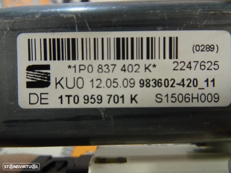 Motor Do Elevador De Vidro Frente Esquerdo Seat Leon (1P1)  1K0959793n - 6