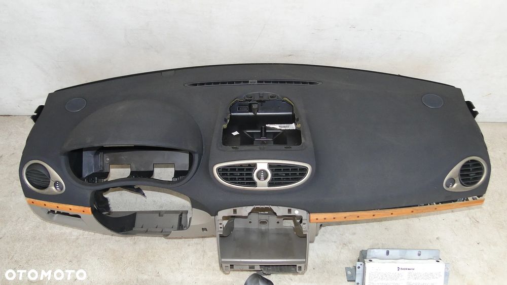 RENAULT CLIO III DESKA KONSOLA PODUSZKI PASY KOMPLET ORYGINAŁ EUROPA - 3