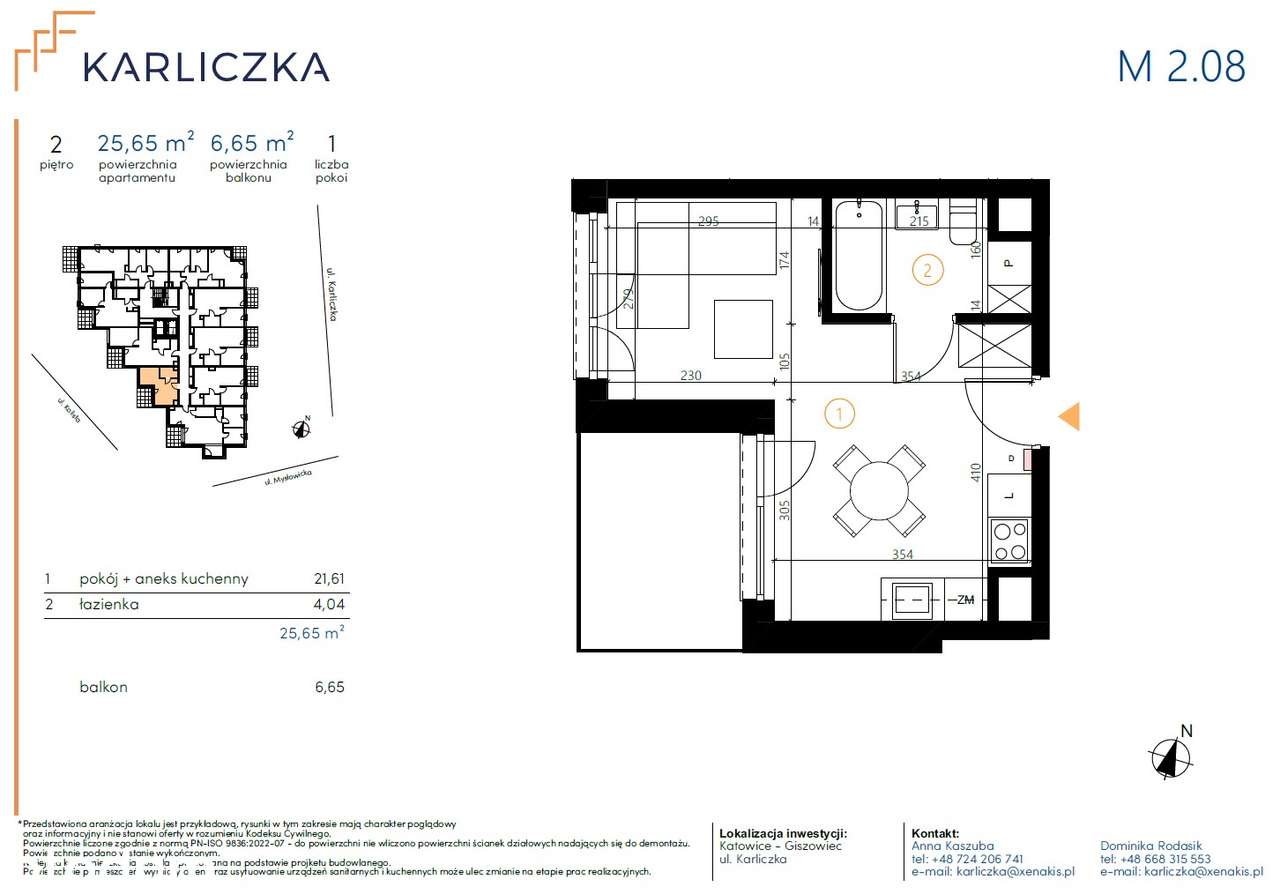 PROMOCJA !!! | Karliczka | mieszkanie 1-pok. | A.2.08