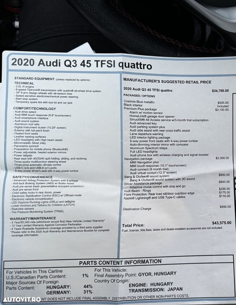 Audi Q3 45 TFSI quattro S tronic advanced - 9