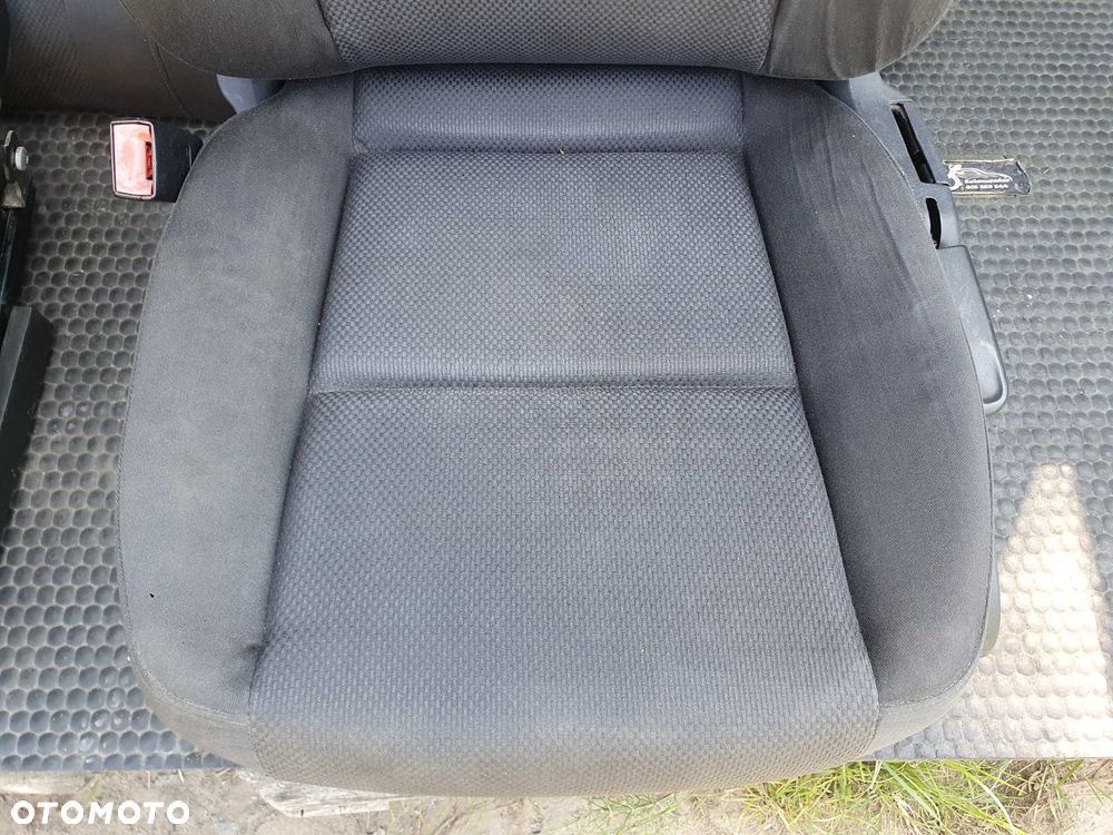 Fotele Fotel Kanapa Nieskladana Welur Czarne Soul Podlokietnik Audi A4 B6 Sedan Komplet - 8