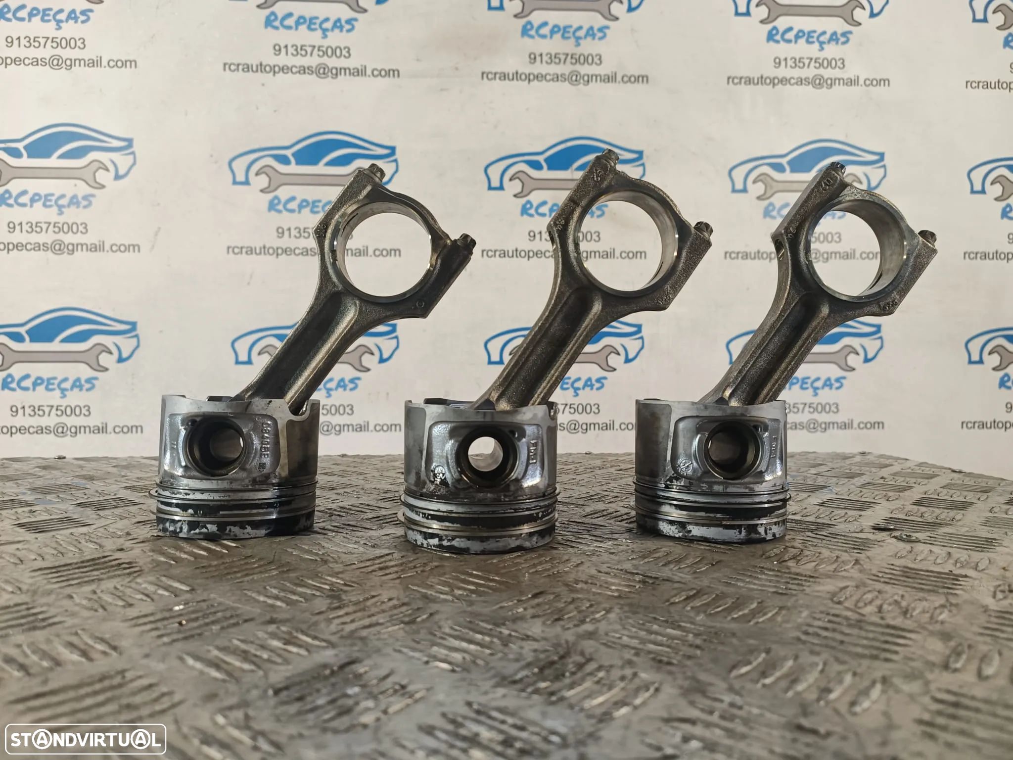 PISTÃO PISTÕES MOTOR BMW SERIE 1 E82 120D 16V 177CV N47D20C E81 E87 E88 SERIE 3 E90 E91 320D X1 E84 20D PISTON PISTONS BIELA BIELAS - 1