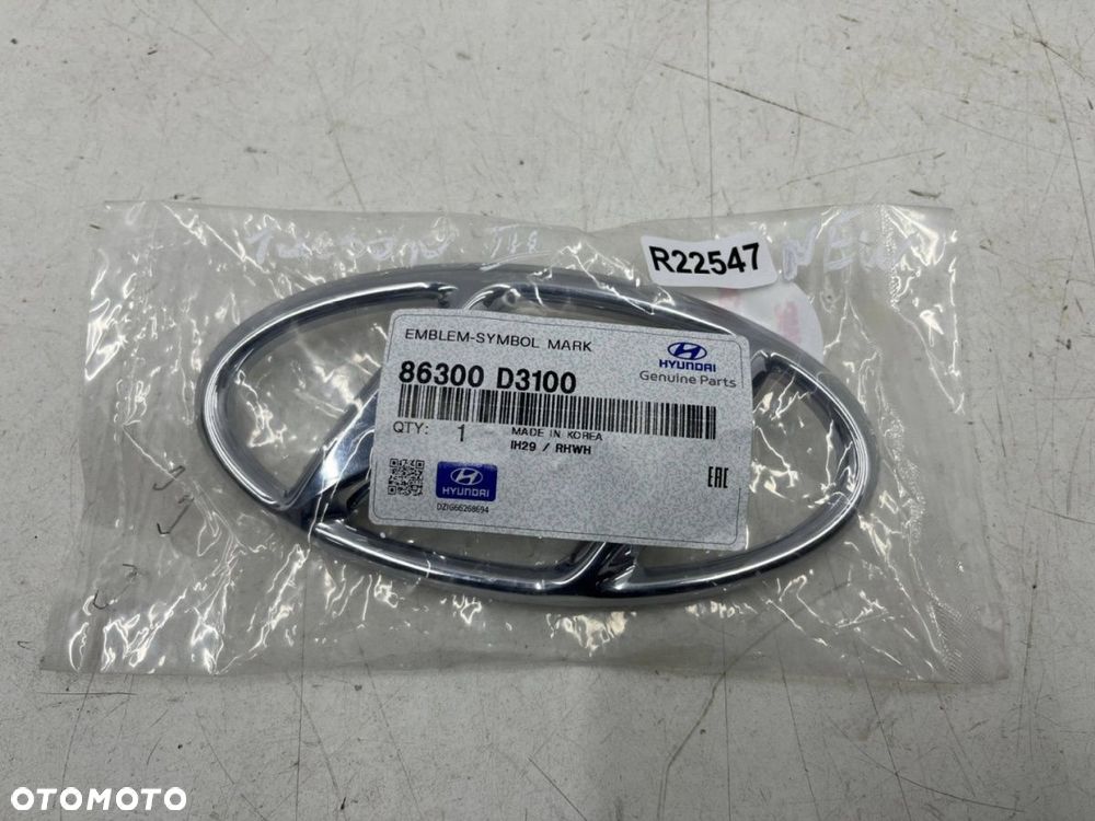 Znaczek Hyundai Tucson 3 III 15-20r. NOWY napis znaczek emblemat na klapę bagażnika ORYGNALNY - 1