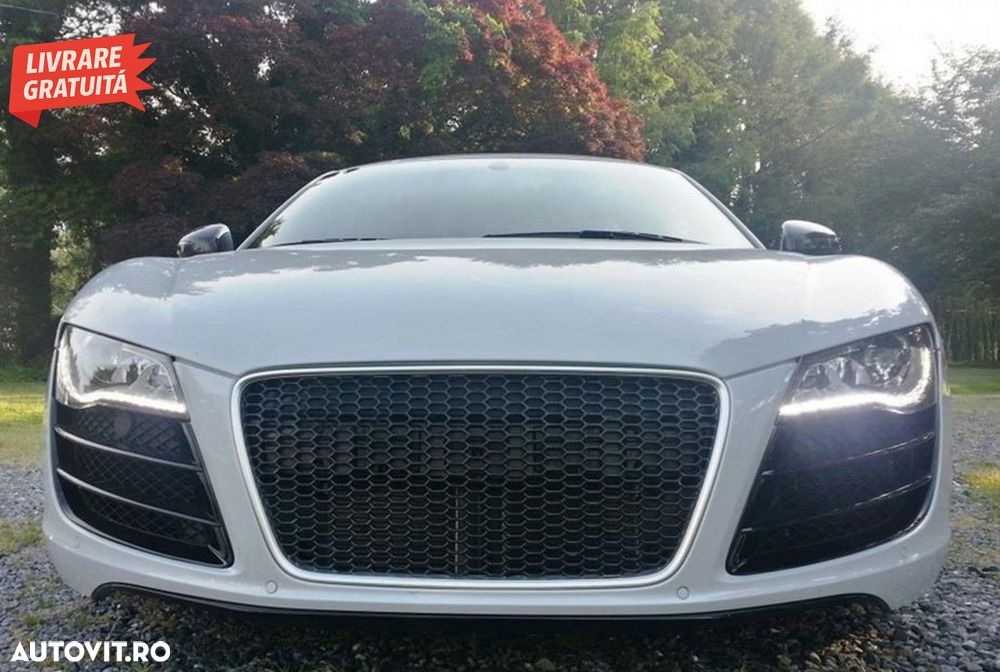 Grila centrala Audi R8 (2007-2012) Negru lucios- livrare gratuita - 7