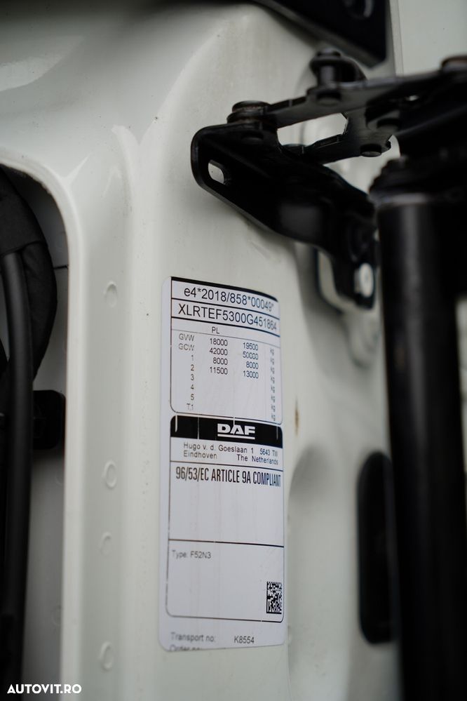 DAF XG 480 / RETARDER / I-PARK COOL / CONTRACT DE REPARARE POST-SERVICE - 39