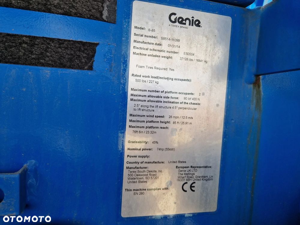 Genie S 85 S-85 860SJ M514 - 10