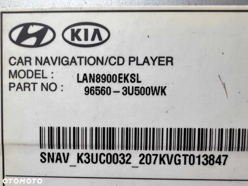 kia sportage iii radio nawigacja navi ekran wyświetlacz 96560-3u500wk - 9