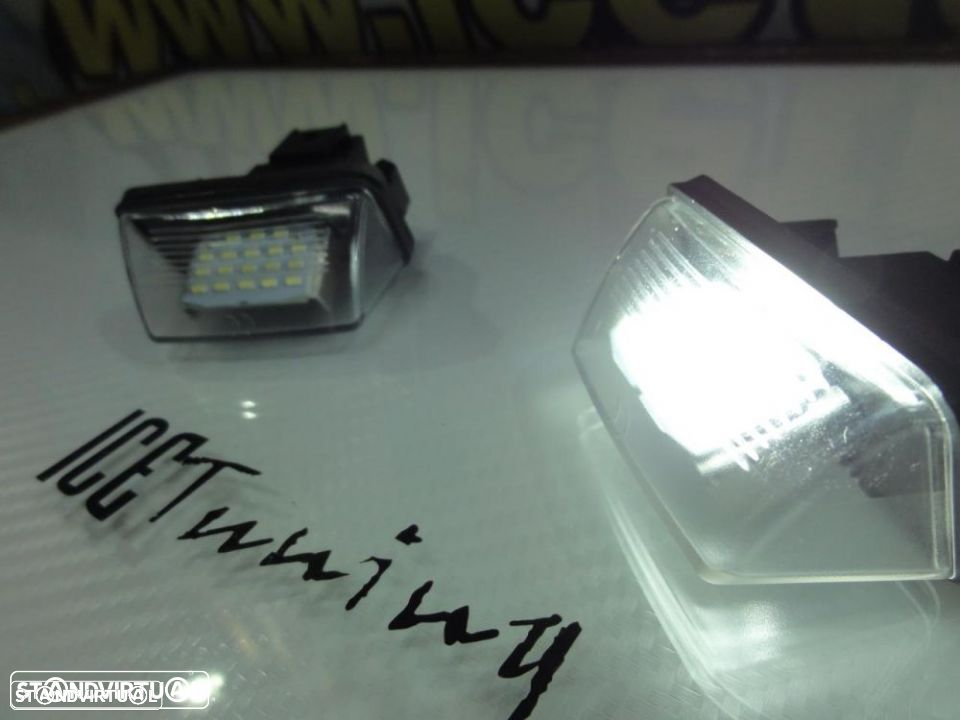 Suporte De Lâmpada De Matrícula Com Led Branco Para Peugeot 206, 206+, 207, 407, 406, 306, 307, 308, Partner B9/M49/M59 3/5-drs, 406 4/5-drs, 407 4/5-drs, 5008 5-drs MPV, Citroen C3, C3 Picasso, C4 Picasso, C5 Ⅱ, C6, Berlingo, SAXO, XSARA, XSARA Ⅱ, XSARA Picasso. - 15