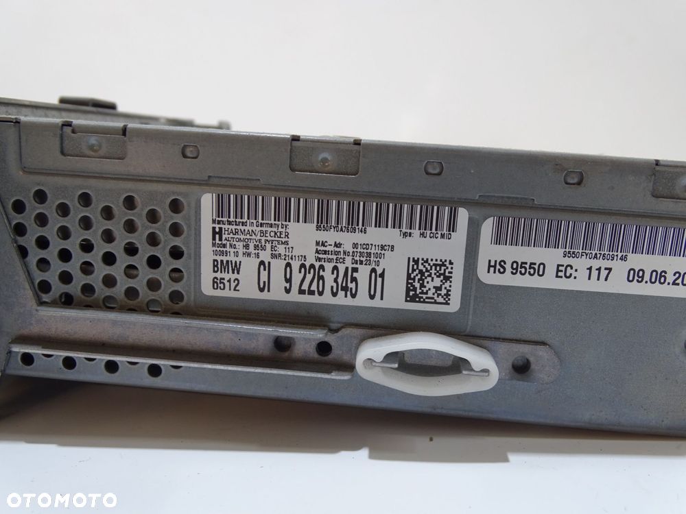 RADIO CZYTNIK NAWIGACJI CIC BMW E90 E91 LCI 9226345 (20186152) - 4