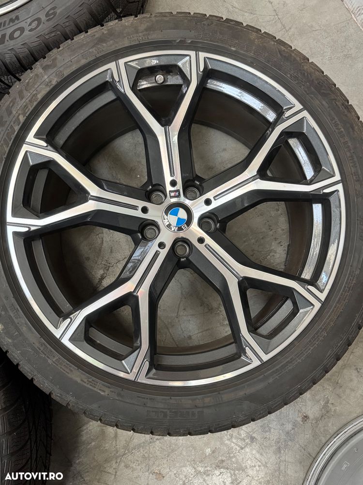 Vând jante originale BMW X5-X6 G05-G06 pe 21” cu anvelope de iarnă - 6