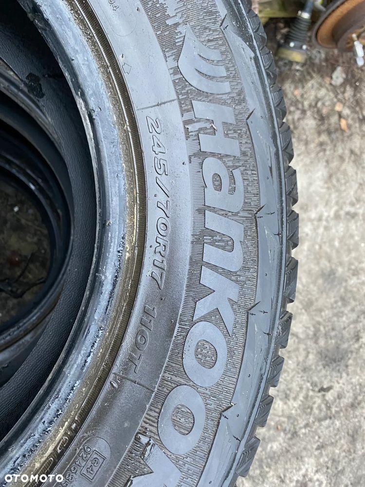 Opony zimowe Jeep Patrol Pajero L200 4X4 z kolcami HANKOOK 245/70/17 - 5