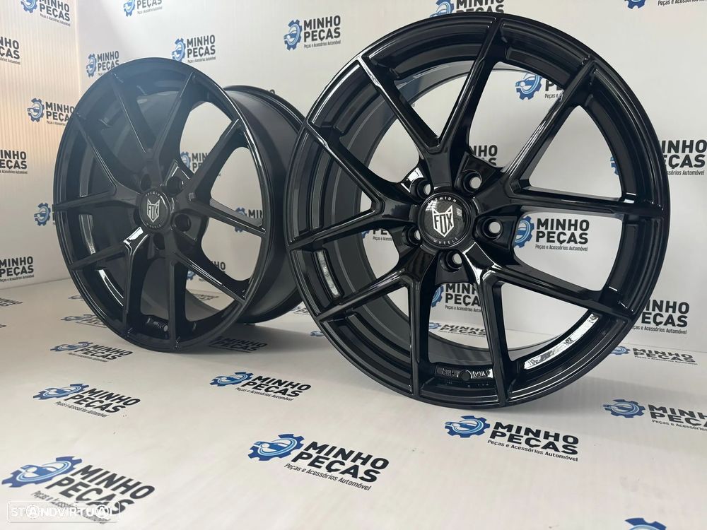 Jantes Fox FX5 em 18x8 (5x120) Preto Brilho - 3