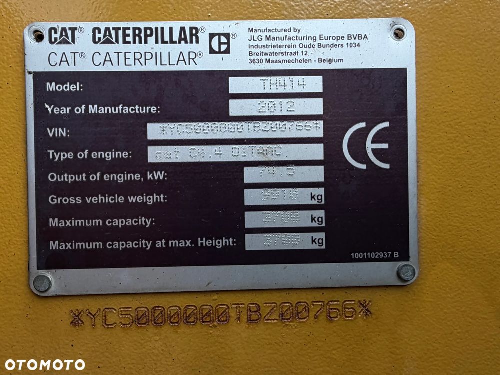 Caterpillar TH414 CAT Ładowarka Teleskopowa Dźwig Zwyżka 17 metrów wysuw z Bocianem. Udźwig 4 tony. Kosz z Pilotem. Widły. Łyżka szufla. Wysięgnik Bocian. Maszyna jak Nowa z Norwegii Pracowała w Urzędzie Komunalnym. KLIMATYZACJA. DEKRA BMWT. skręt 3 tryby 4 koła KRAB. Auto-poziomowanie! Zero luzów wycieków jak Nowa z salonu. Małe Gabaryty maszyny a potężny zasięg i udzwig! Skrzynia Hydrostatic 4 biegi. Zmiana na Pokrętle przy kierownicy. Wszystko Sterowane z 1 dżojstkika wraz z łapami! OKAZJA. Dużo dodatkowych sekcji hydraulicznych! pracowała głównie z koszem. Zero luzów - 15