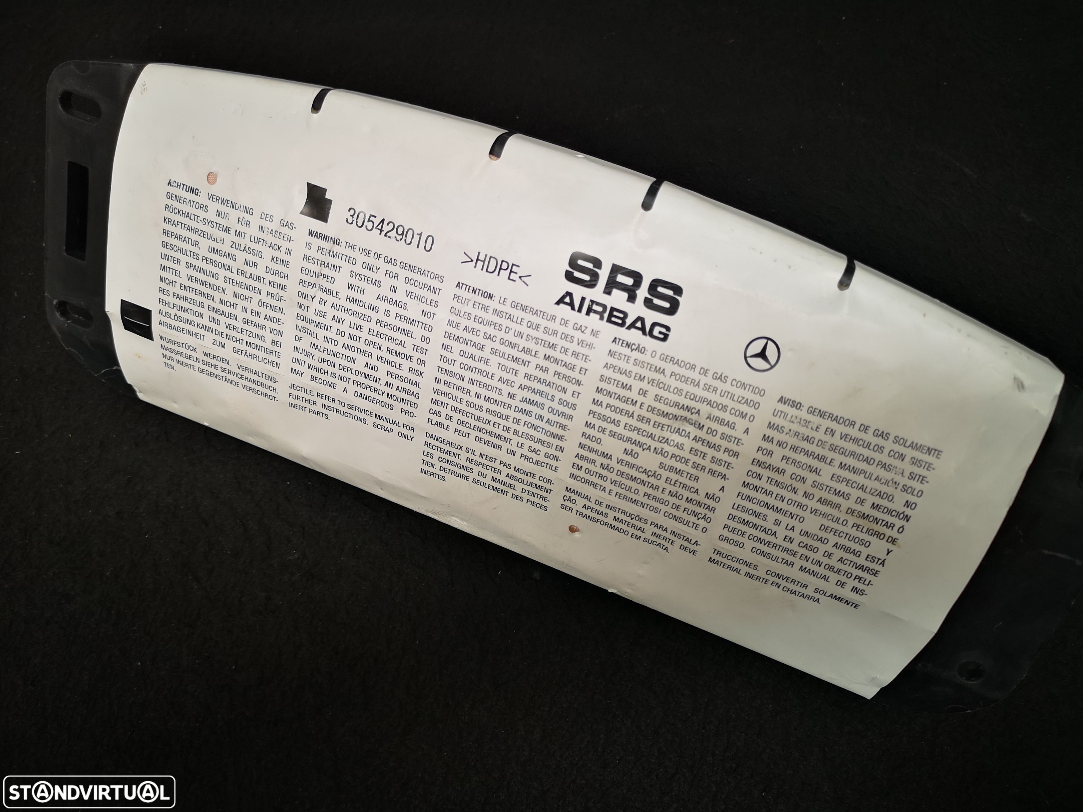 Airbag de Tablier pasageiro  Mercedes Class C w204 class e w212 w207 2008+ - 1