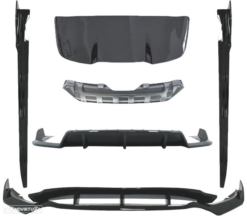 KIT AERO BMW X5 F15 12-18 LOOK BLACK KNIGHT - 8