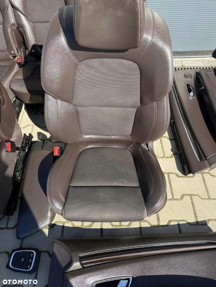 RENAULT ESPACE V INITIALE FOTELE 5 OSÓB BRĄZOWA PÓŁSKÓRA GRZANE PRZÓD TYŁ - 3