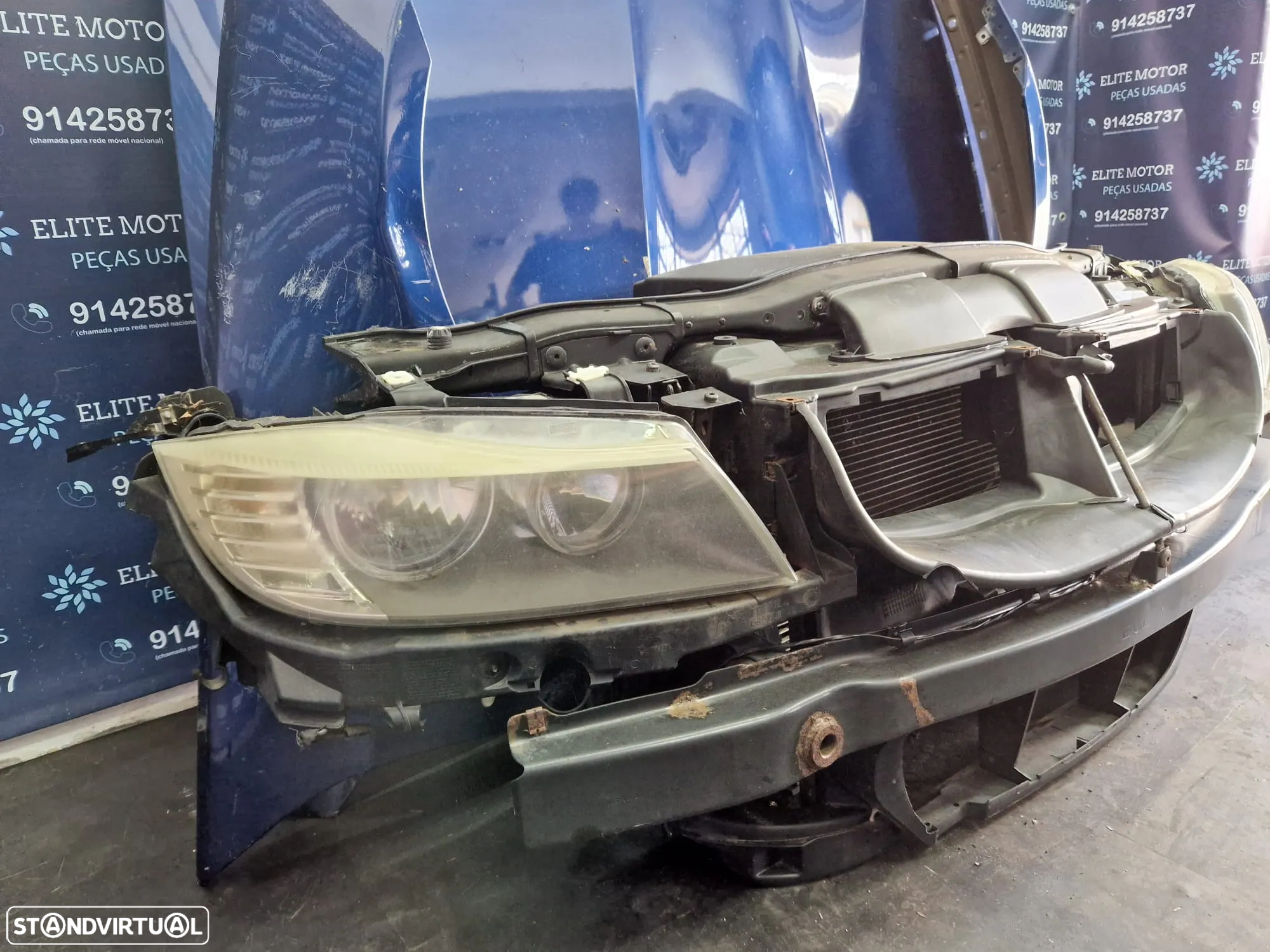 Frente completa usada BMW E90 E91 LCI PACK M 320D capot parachoques guardalamas oticas radiador 318d - 7