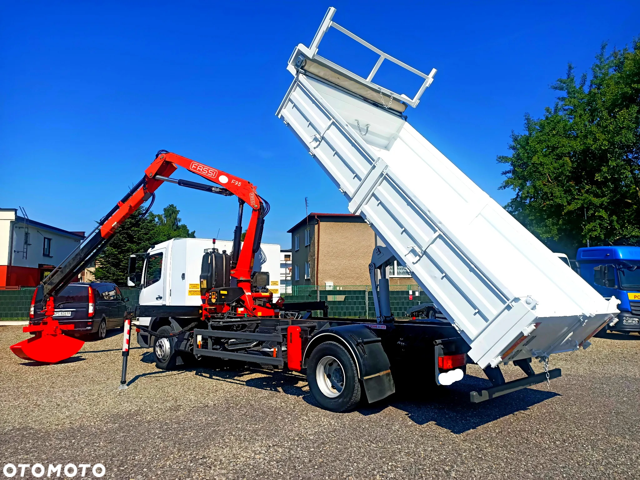 Mercedes-Benz Atego 1318N Wywrotka Żuraw Dżwig HDS Fassi F95 - 8