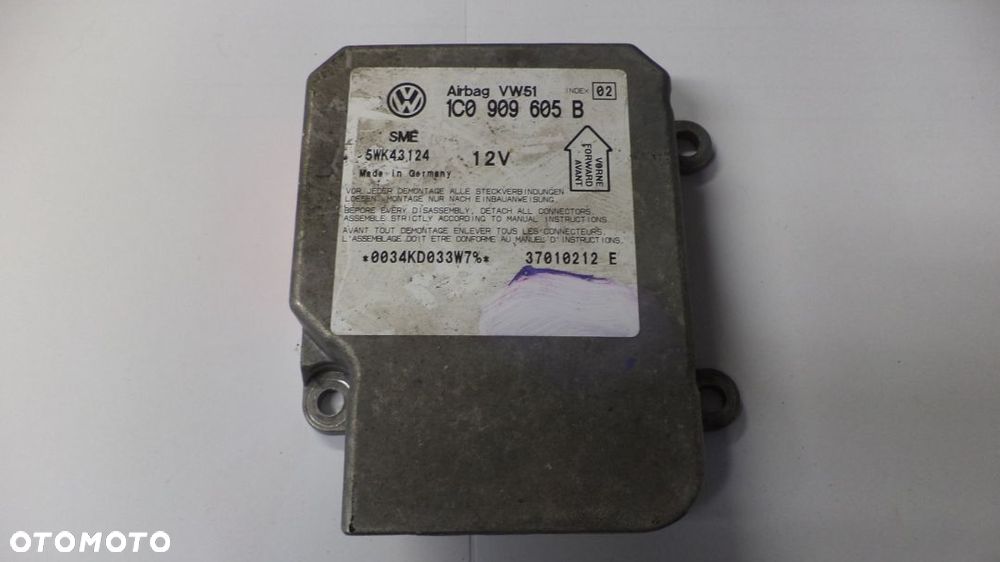 Komputer sterownik AIR BAG VW AUDI 1C0909605B - 1