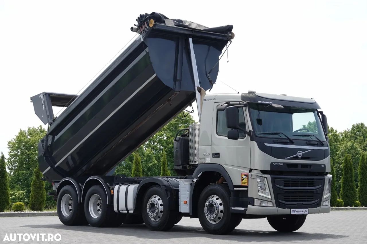 Volvo FM 450 / 8x4 / BASCULATOR SPATE / HIDROCLAPS / EURO 6 / IMPORTAT - 1