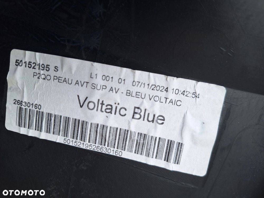 OPEL MOKKA II B 20- KOLOR G6L VOLTAIC BLUE ZDERZAK PRZÓD PRZEDNI ORYG. 9835278480 WYSYŁKA 24H - 10