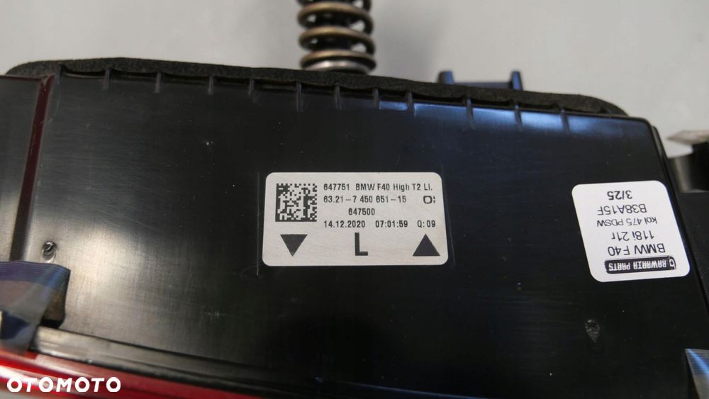 bmw f40 lampa lewy tył lewa tylna w błotnik w klapę 7450643 7450651 - 12