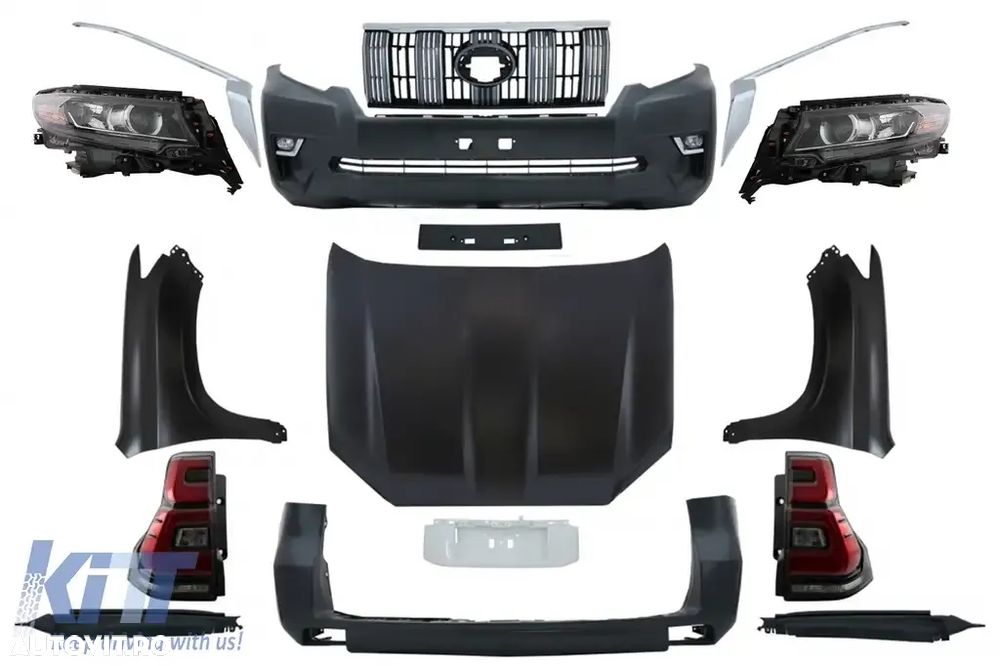 Pachet Conversie Complet Facelift (2018-up) Look compatibil cu Toyota Land Cruiser Prado J150 (2010-2018) - 17