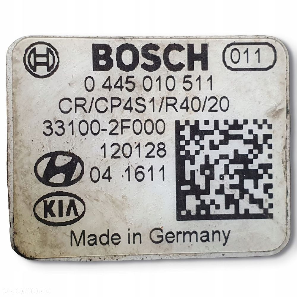 POMPA WTRYSKOWA Hyundai IX35 2.0 CRDI 0445010511 - 2