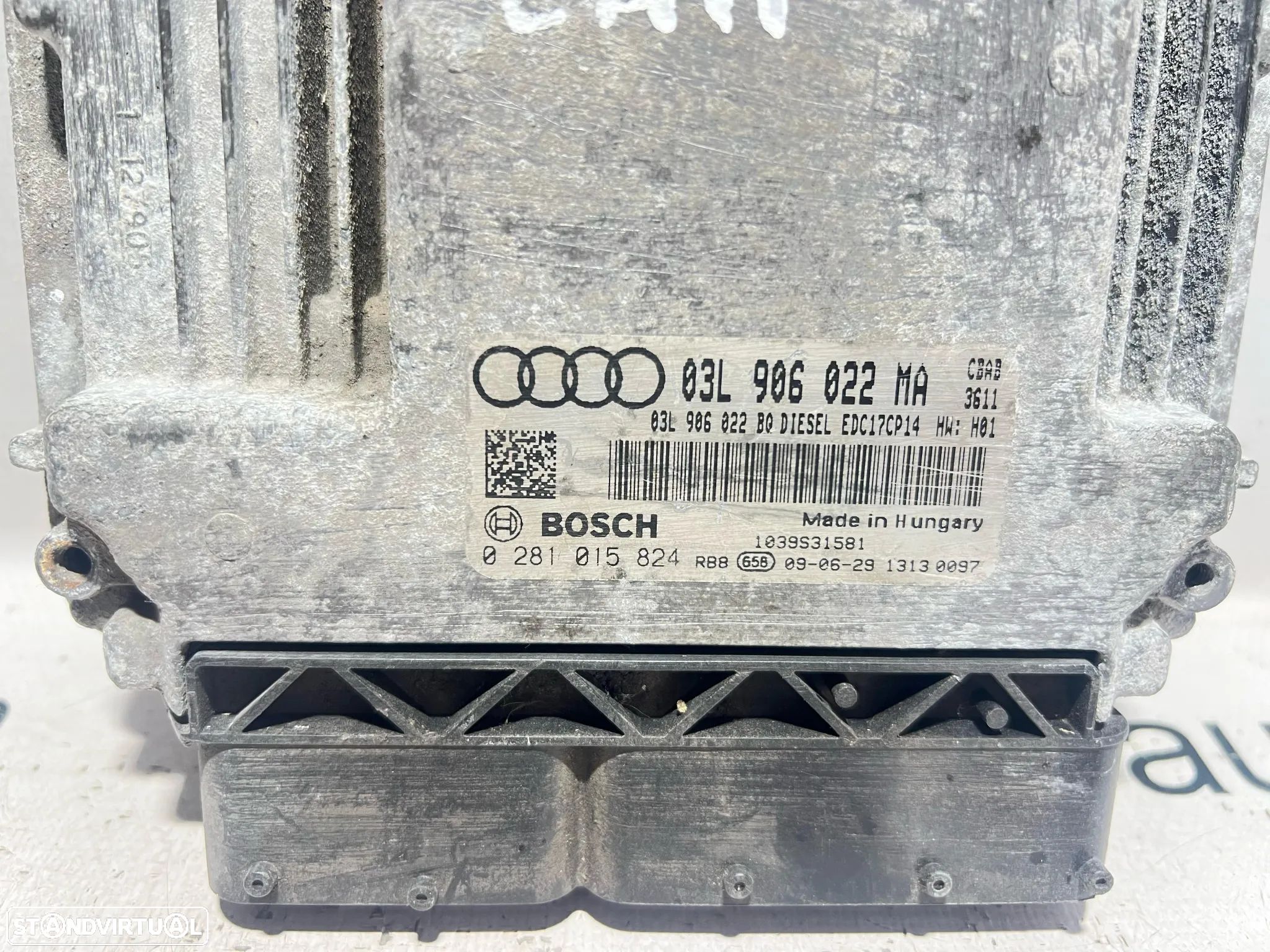 .Centralina Motor Bosch VW VAG Audi 2.0 TDi CBA 03L 906 022 MA / 0 281 015 824 - 1