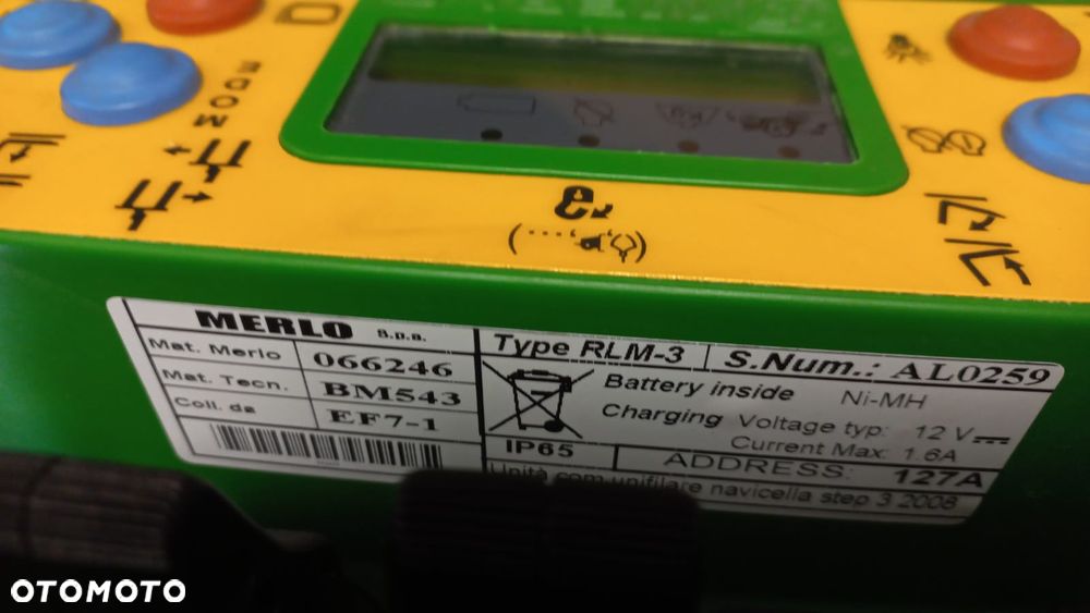 pilot KOSZA  radio 066246 bm54 merlo roto - 2