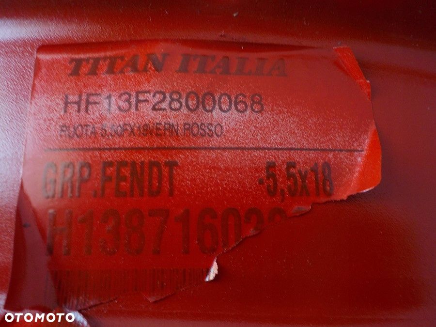 TRAKTOR FENDT FELGA NOWA 5,5 X 18 R18 - 2