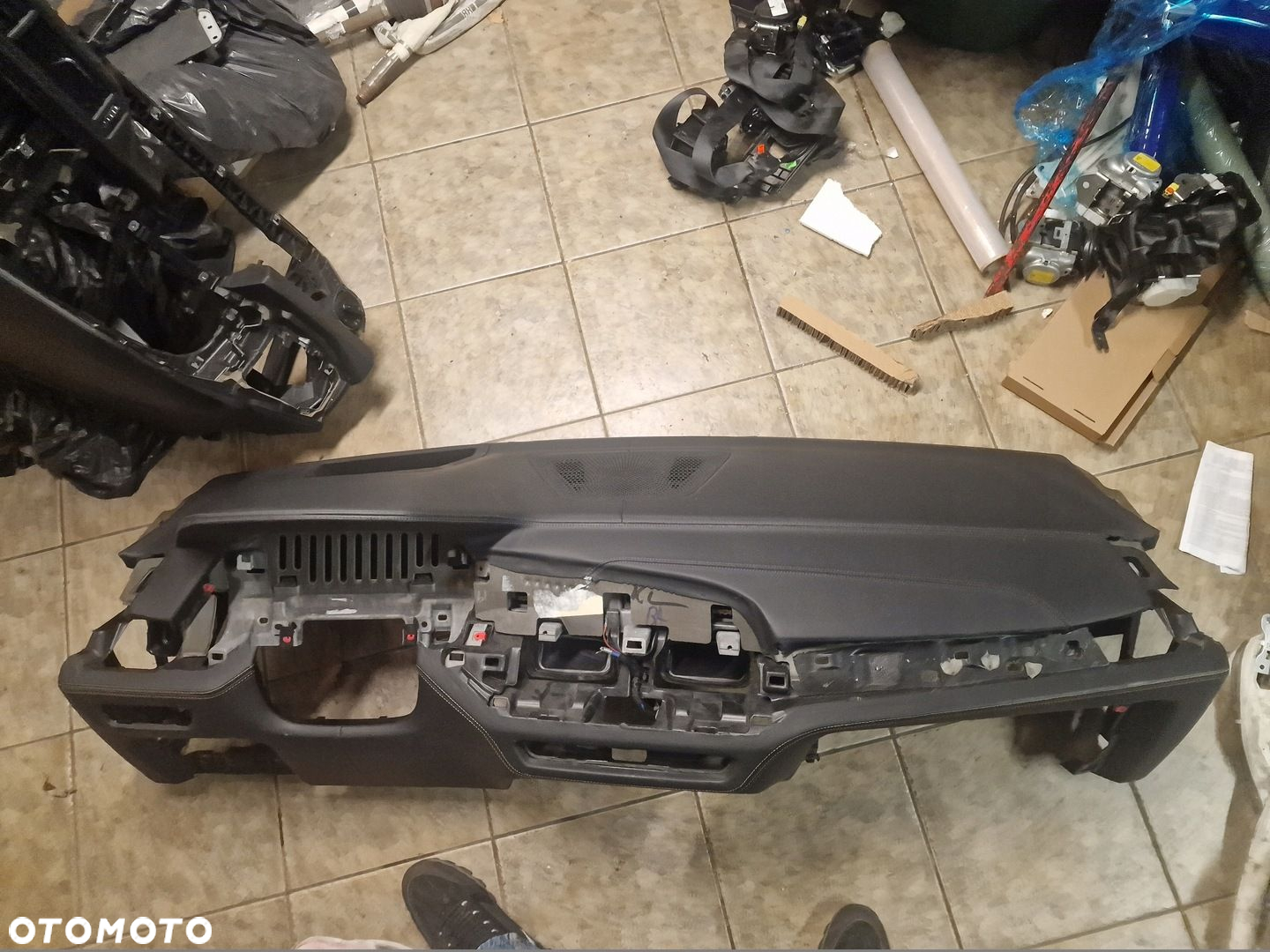 KONSOLA AIRBAG PASY BMW X5 G05 X6 G06 X7 G07 GŁADKA SKÓRA - 2