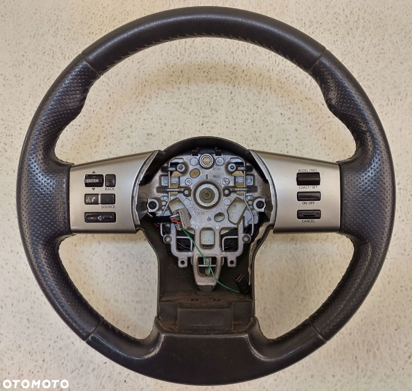 NISSAN PATHFINDER R51 KIEROWNICA SKÓRZANA MULTIFUNKCJA 48430-EB430 - 3