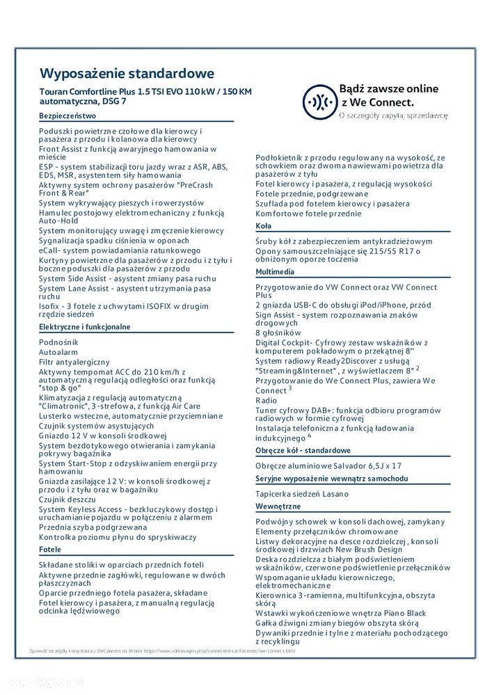 Volkswagen Touran 1.5 TSI EVO Comfortline Plus DSG - 5