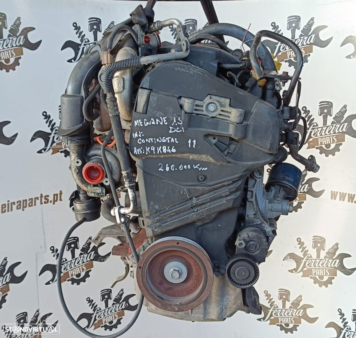 Motor RENAULT MEGANE III Hatchback (BZ0/1_) 1.5 DCI Ref: K9K846  | 2009 - 2025 - 3