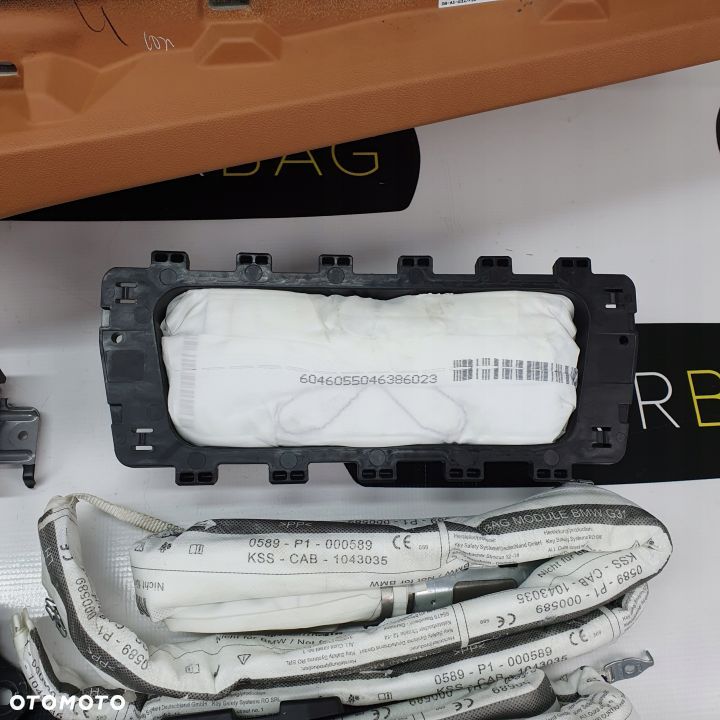 BMW G30 G31 DESKA ROZDZIELCZA KONSOLA KOKPIT PULPIT PODUSZKI AIRBAG AIR BAG PASY KIT SET - 10