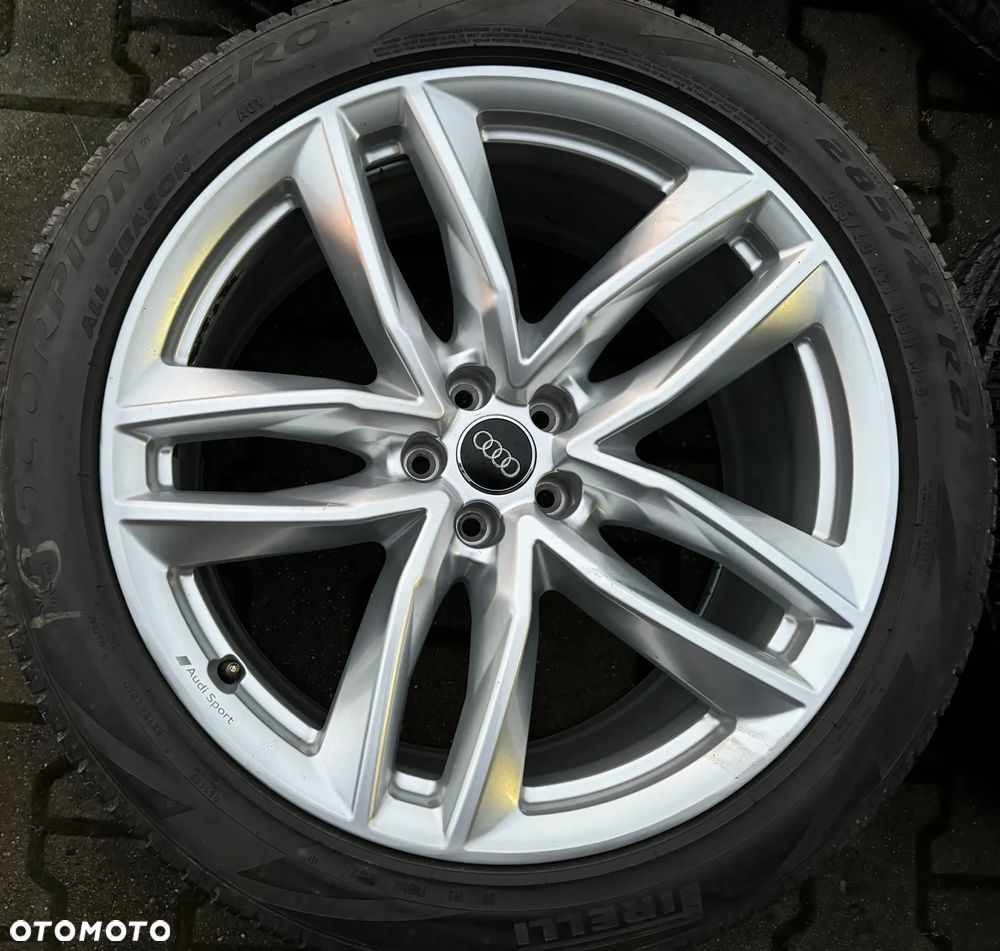Audi Q7 Q8 4M felgi koła oryginał 21" 4M0601025AJ ET31 opony Pirelli 285 40 21 - 2
