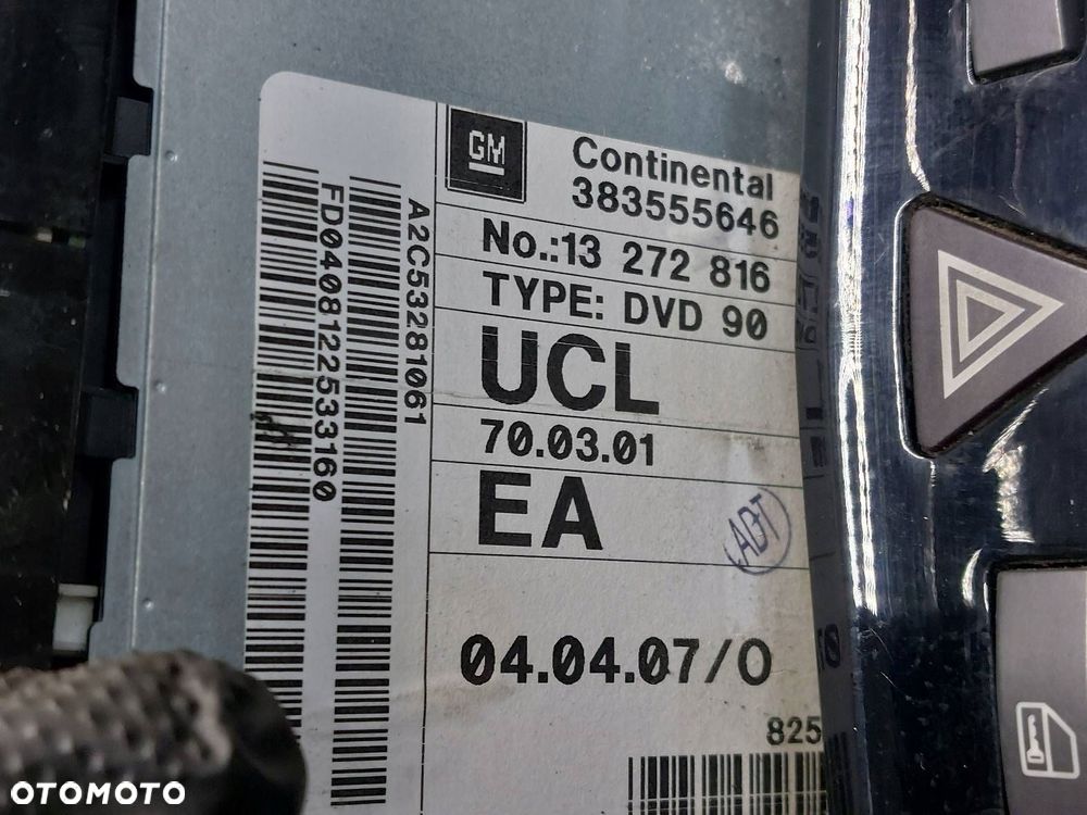RADIO ODTWARZACZ WYŚWIETLACZ OPEL ZAFIRA B LIFT 13111166 13272816 - 7
