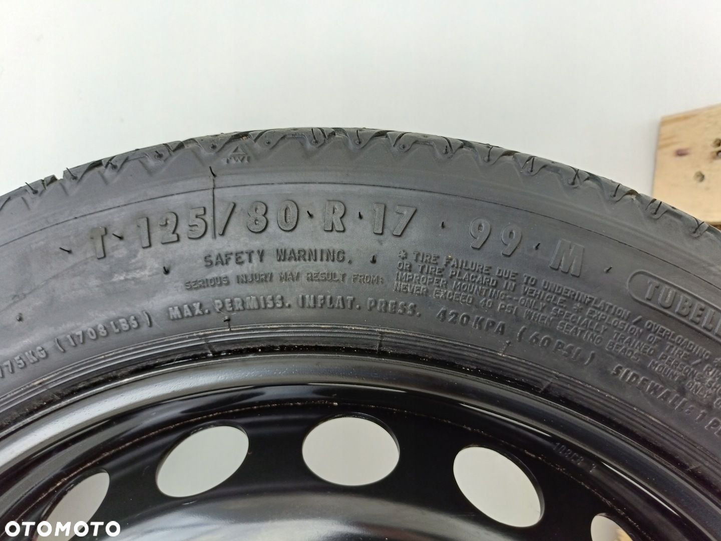 Mercedes W209 A209 KOŁO DOJAZDOWE dojazdówka 125/80 R17 5x112 2094000302 - 5