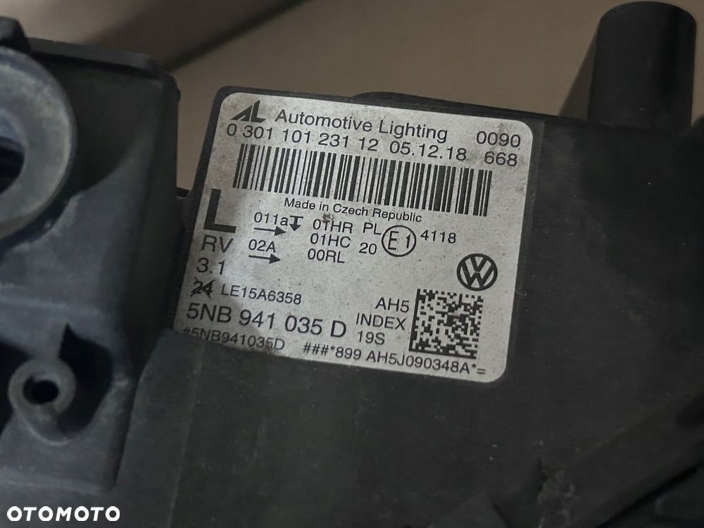 Volkswagen OE LAMPA LEWA LEWY PRZÓD VW TIGUAN II 5NA FULL LED 5NB941035D - 2