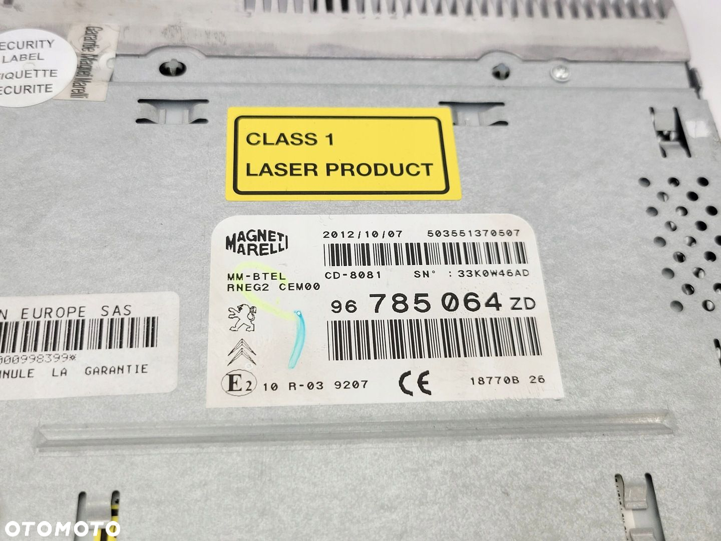 CITROEN C5 III X7 LIFT RADIO NAWIGACJA NAVI RNEG2 RT6 96785064ZD - 7