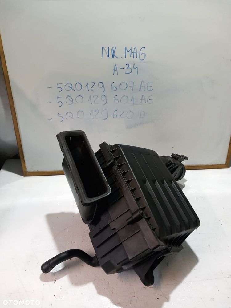 OBUDOWA FILTRA POWIETRZA VW GOLF VII 1.6 TDI 5Q0129607AE 5Q0129601AG 5Q0129620D - 1