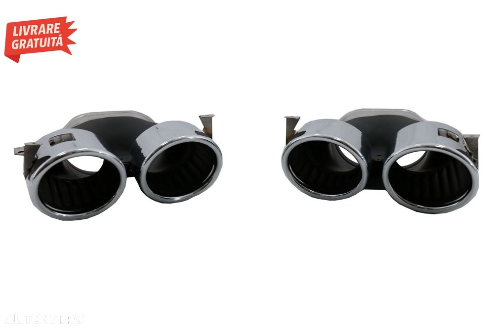 Difuzor Bara Spate Mercedes A-Class V177 Sedan (2018-up) Evacuari Crom- livrare gratuita - 8