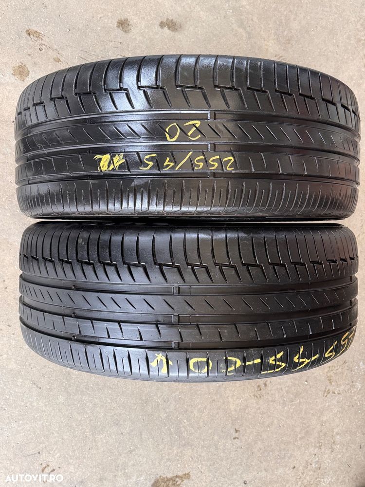 Vând 2 anvelope 255/45/20 continental de vară ca noi