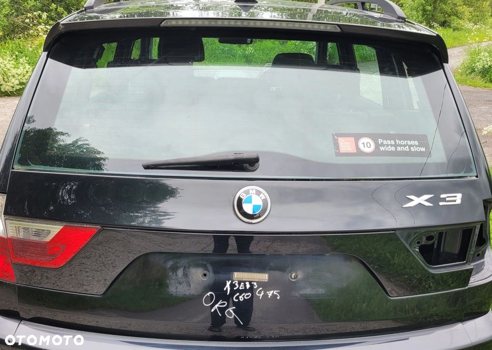 KLAPA BAGAŻNIKA BMW X3 E83 LIFT 475 BLACK SAPPHIRE ORG LAKIER C60 - 1