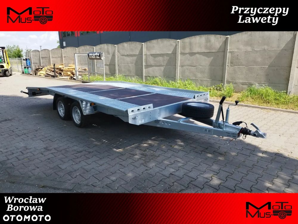 Niewiadów Przyczepa Niewiadów Jupiter z rantem 4,5x2,1m mocna rama spawana wypełnienie sklejka koła 13 - 1
